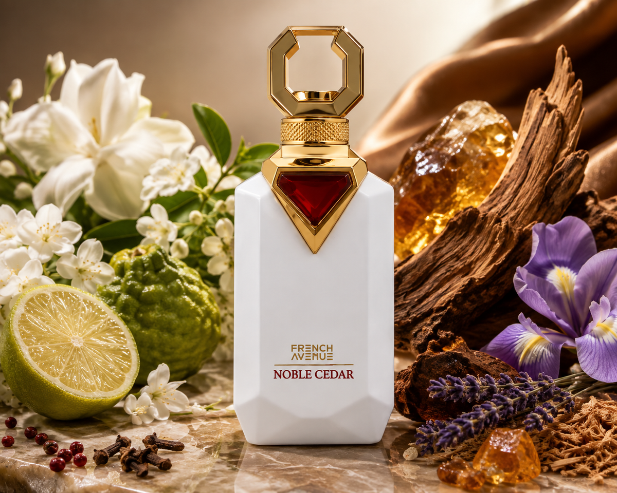 French Avenue Noble Cedar parfum flesje
