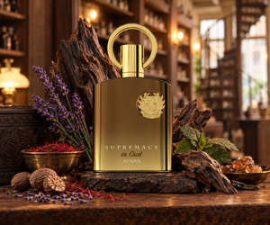 Supremacy In Oud van Afnan – gouden parfumfles