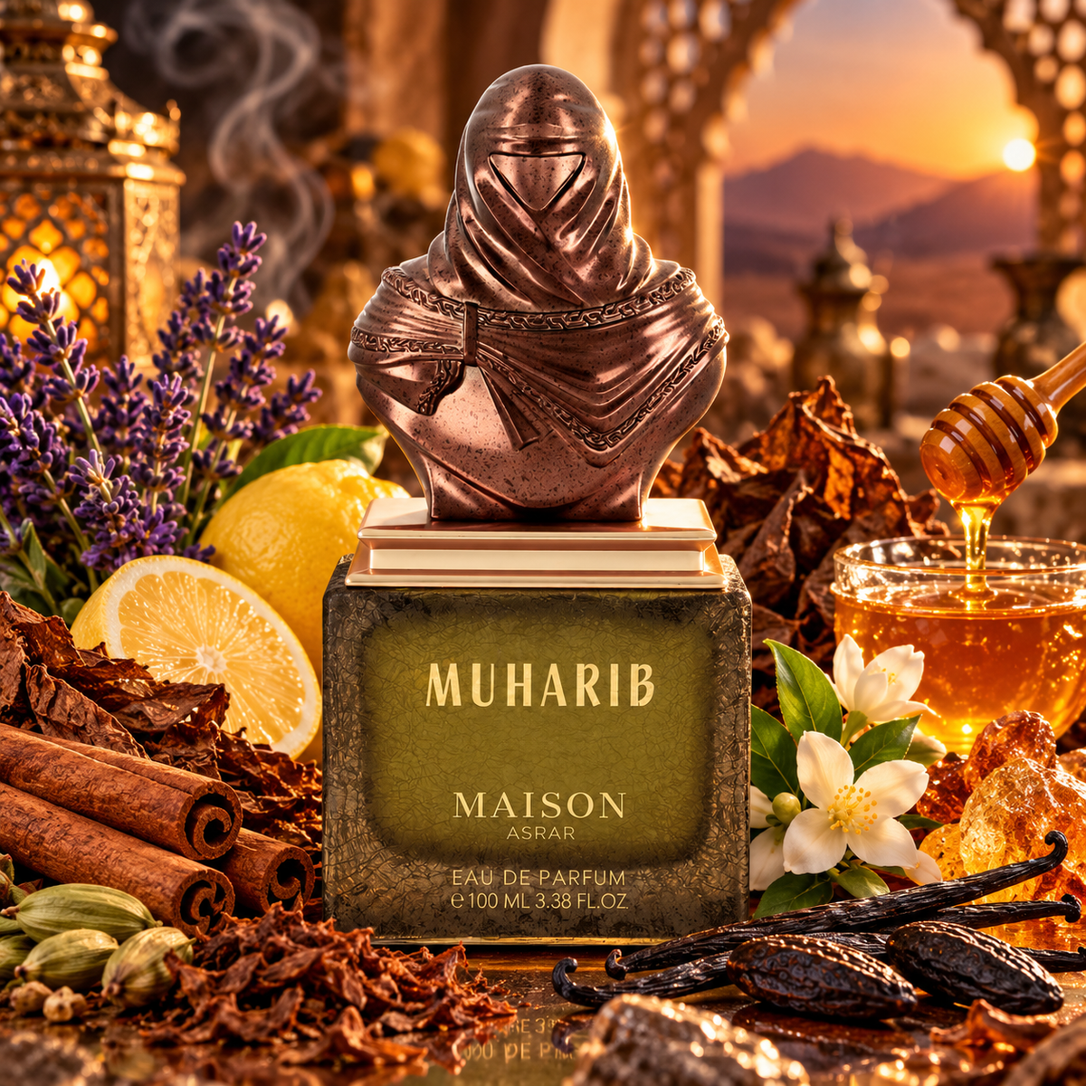 Maison Asrar Muharib parfum flesje