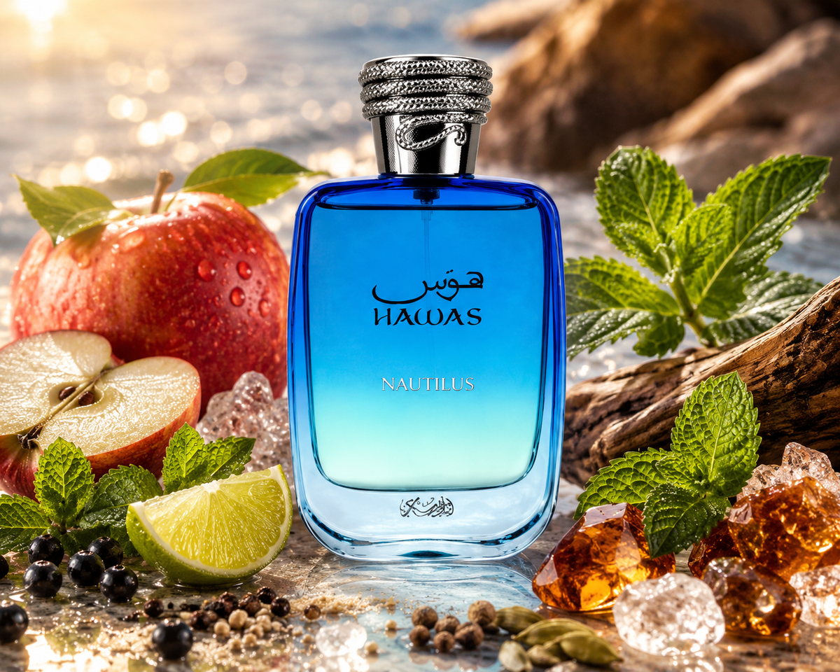 Rasasi Hawas Nautilus parfum flesje